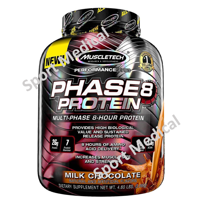 12 MUSCLE TECH PHASE 8 PROTEIN 4.5 LBS
